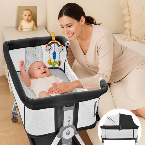 Baby bassinet with wheels - bassinet,