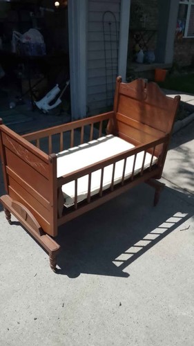 Antique rocking crib - crib, cradle