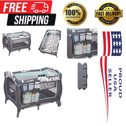Compact travel crib with - compact,